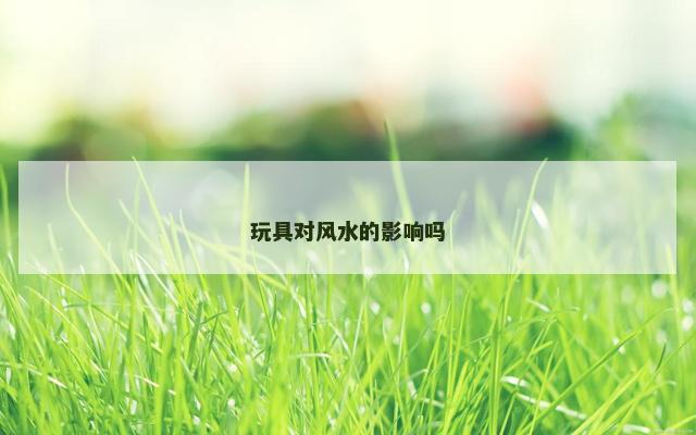 玩具对风水的影响吗