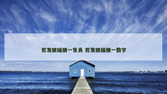 剪发披缁猜一生肖 剪发披缁猜一数字