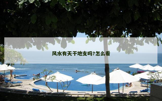 风水有天干地支吗?怎么看
