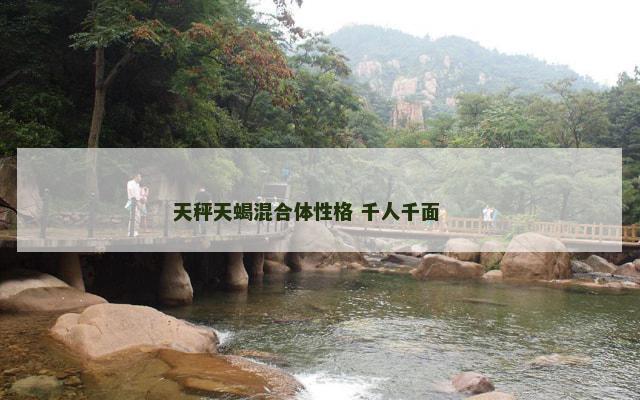 天秤天蝎混合体性格 千人千面 　　