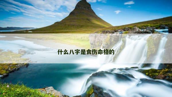 什么八字是食伤命格的