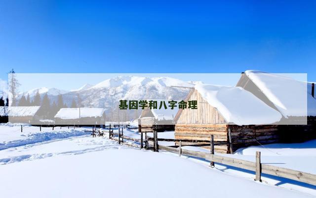 基因学和八字命理