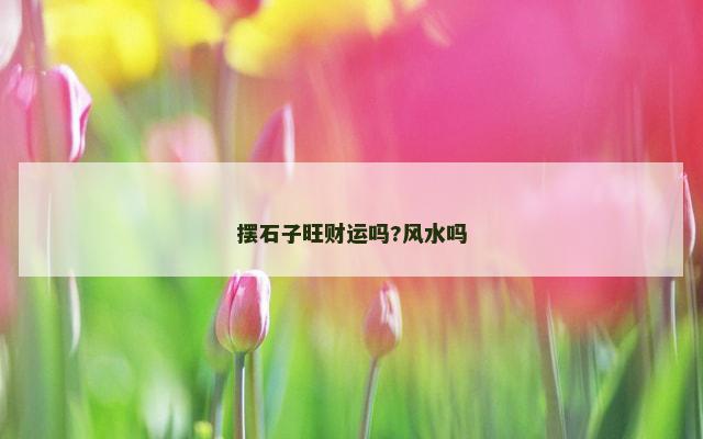 摆石子旺财运吗?风水吗
