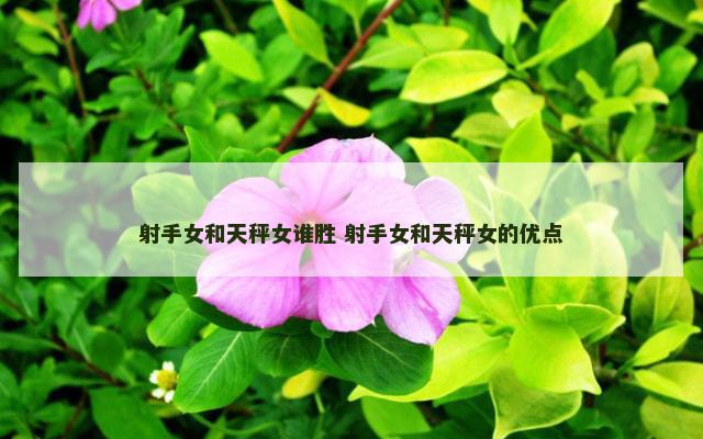 射手女和天秤女谁胜 射手女和天秤女的优点