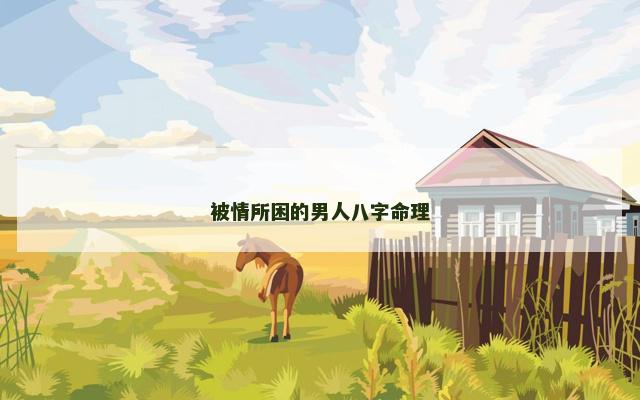 被情所困的男人八字命理