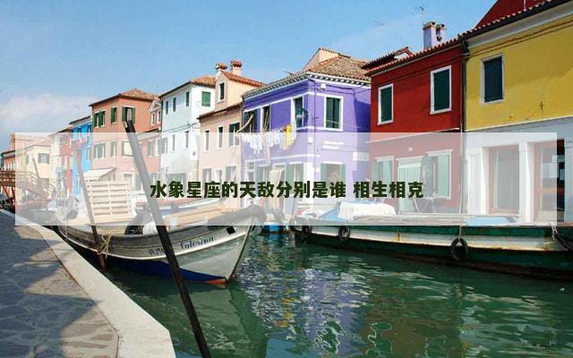 水象星座的天敌分别是谁 相生相克