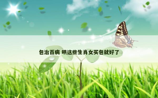 包治百病 哄这些生肖女买包就好了
