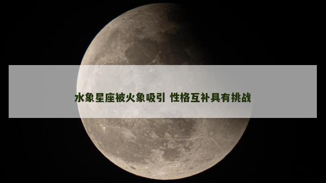水象星座被火象吸引 性格互补具有挑战