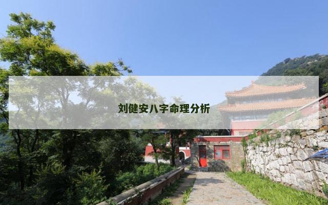 刘健安八字命理分析