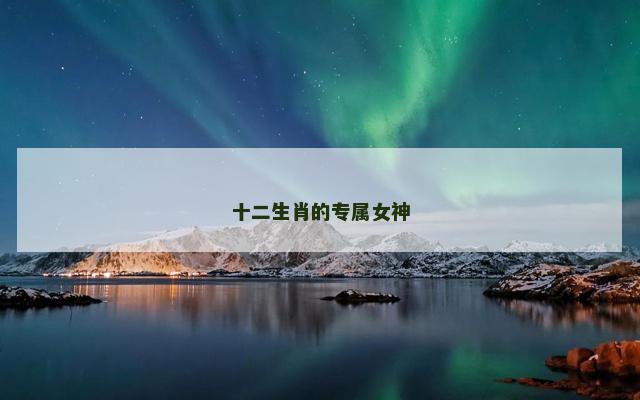 十二生肖的专属女神