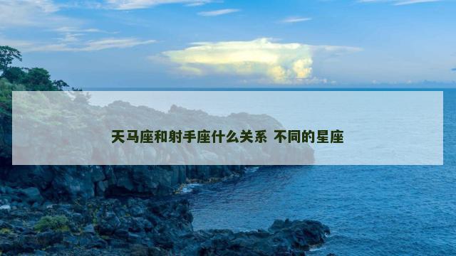 天马座和射手座什么关系 不同的星座