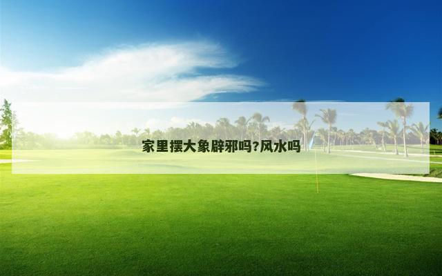 家里摆大象辟邪吗?风水吗