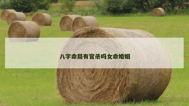 八字命局有官杀吗女命婚姻