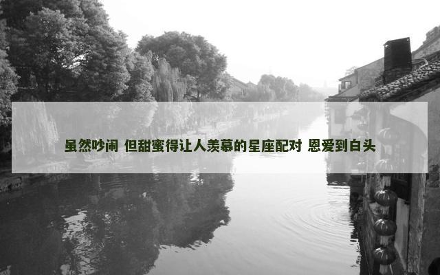虽然吵闹 但甜蜜得让人羡慕的星座配对 恩爱到白头