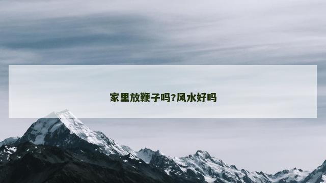 家里放鞭子吗?风水好吗