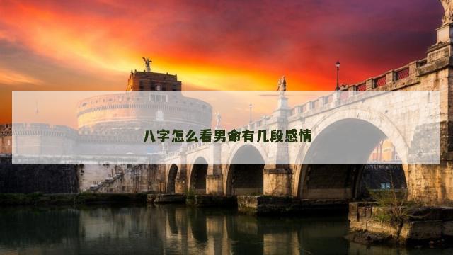 八字怎么看男命有几段感情