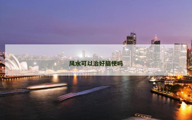 风水可以治好脑梗吗