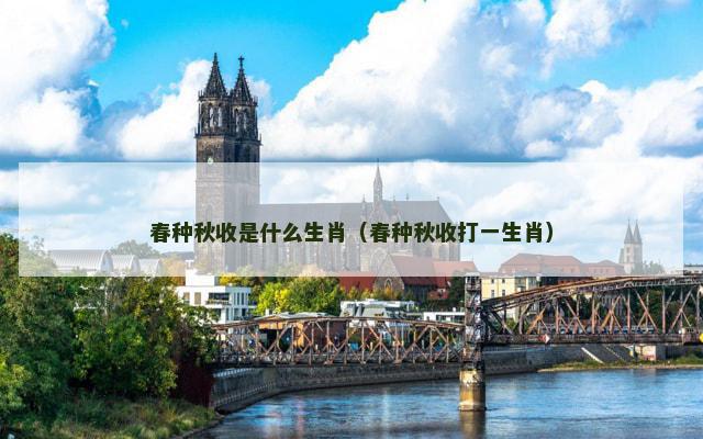春种秋收是什么生肖（春种秋收打一生肖）