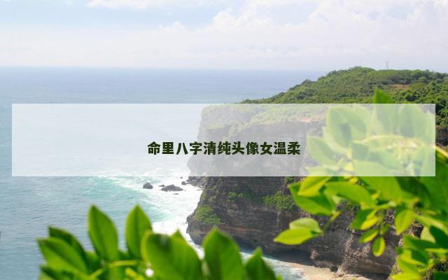 命里八字清纯头像女温柔