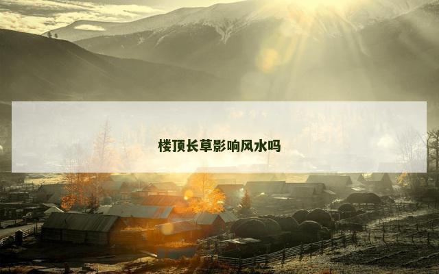楼顶长草影响风水吗