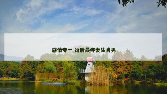 感情专一 婚后最疼妻生肖男