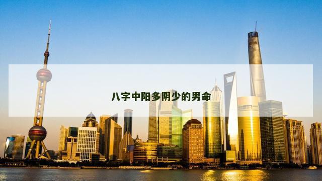 八字中阳多阴少的男命