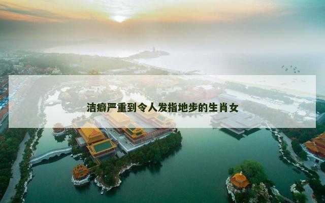 洁癖严重到令人发指地步的生肖女