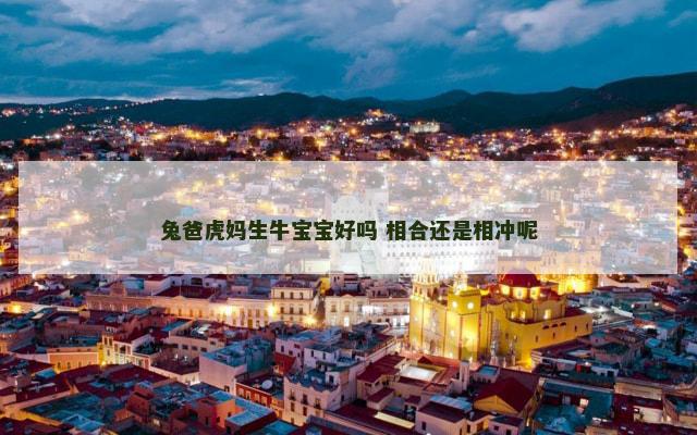 兔爸虎妈生牛宝宝好吗 相合还是相冲呢