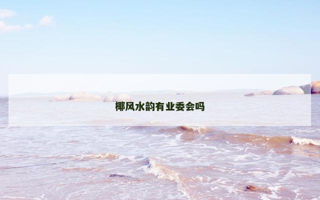 椰风水韵有业委会吗