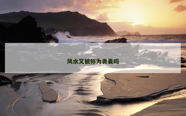 风水又被称为青囊吗