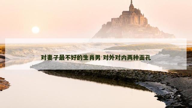 对妻子最不好的生肖男 对外对内两种面孔