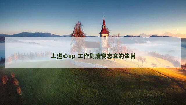 上进心up 工作到废寝忘食的生肖