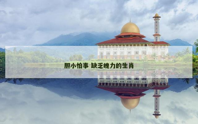 胆小怕事 缺乏魄力的生肖