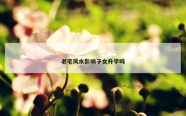 老宅风水影响子女升学吗