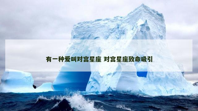 有一种爱叫对宫星座 对宫星座致命吸引