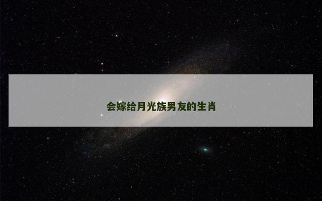 会嫁给月光族男友的生肖