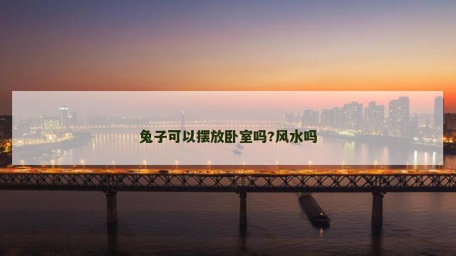 兔子可以摆放卧室吗?风水吗