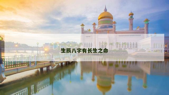 生辰八字有长生之命