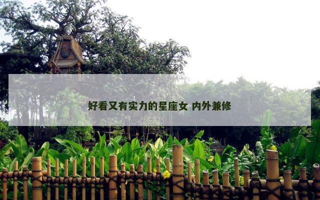 好看又有实力的星座女 内外兼修