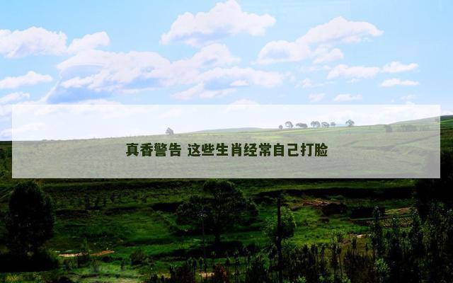 真香警告 这些生肖经常自己打脸