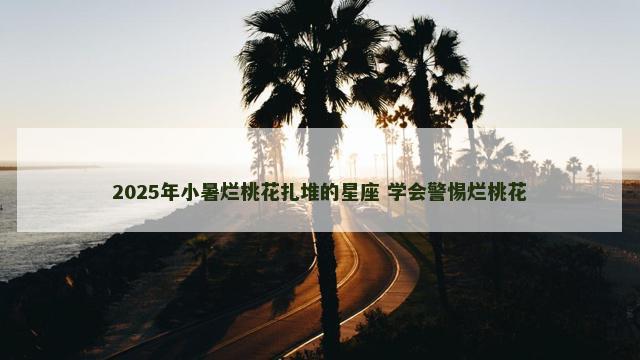 2025年小暑烂桃花扎堆的星座 学会警惕烂桃花