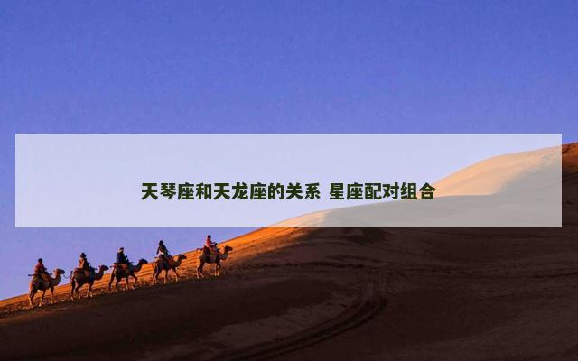 天琴座和天龙座的关系 星座配对组合