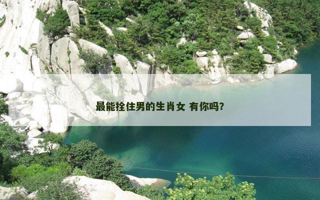 最能拴住男的生肖女 有你吗？