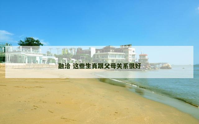 融洽 这些生肖跟父母关系很好