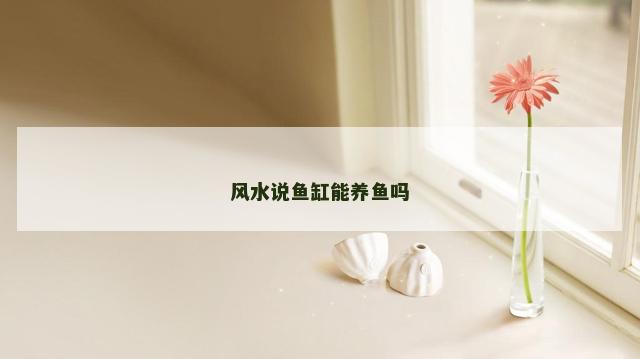 风水说鱼缸能养鱼吗