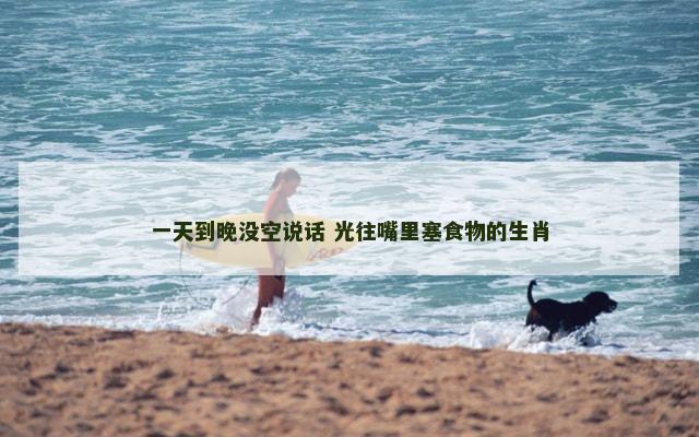 一天到晚没空说话 光往嘴里塞食物的生肖