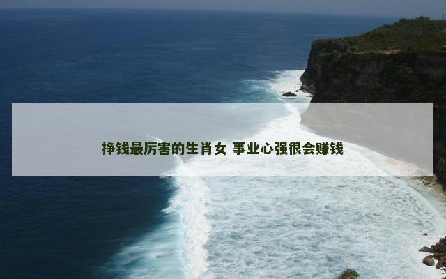 挣钱最厉害的生肖女 事业心强很会赚钱
