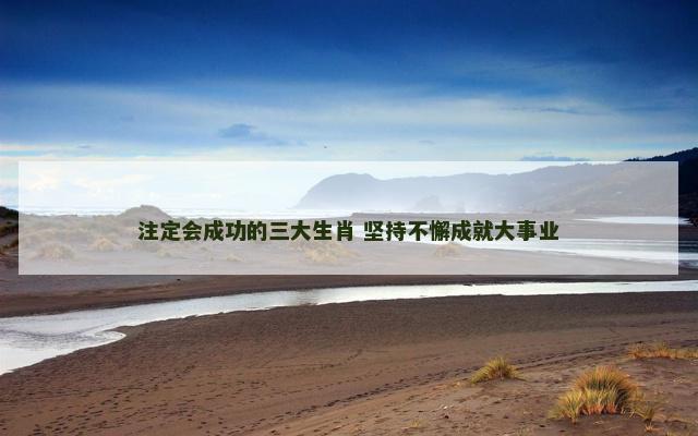 注定会成功的三大生肖 坚持不懈成就大事业