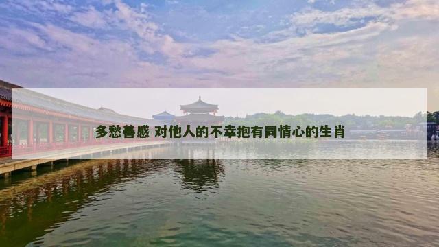 多愁善感 对他人的不幸抱有同情心的生肖