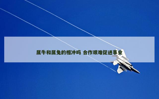 属牛和属兔的相冲吗 合作艰难促进事业